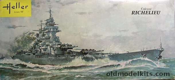 Heller 1/400 Richelieu French Battleship, L 1015 plastic model kit